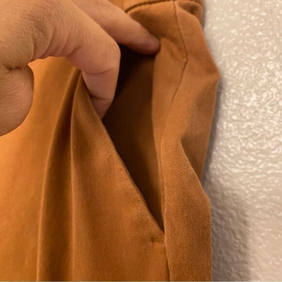 J Crew tan camel stretch dress Pants trousers office slacks BF401 cotton blend 2 - Picture 5 of 11